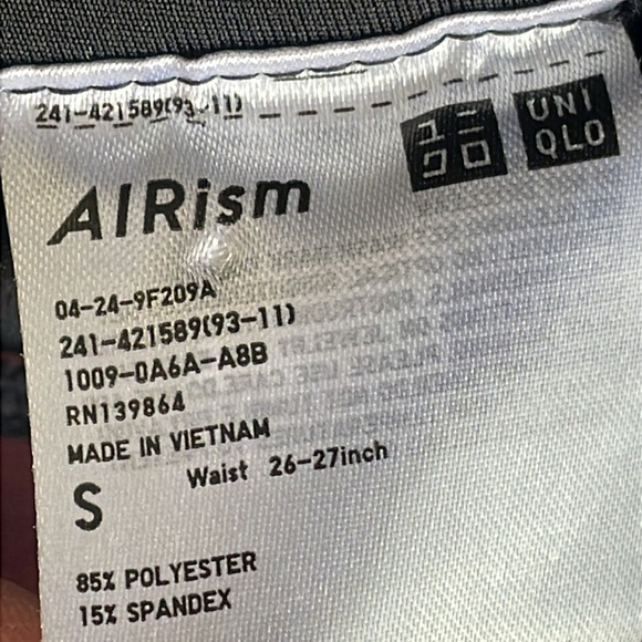 JW Anderson x Uniqlo Black and Burgundy Zipper Hem Leggings - Picture 6 of 9